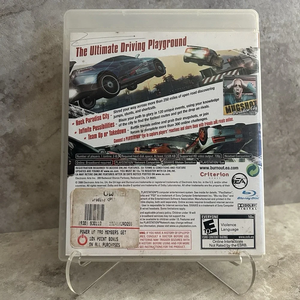 Burnout Paradise (Sony PlayStation 3, PS3) CIB, TESTED, MANUAL,  FAST SHIPPING